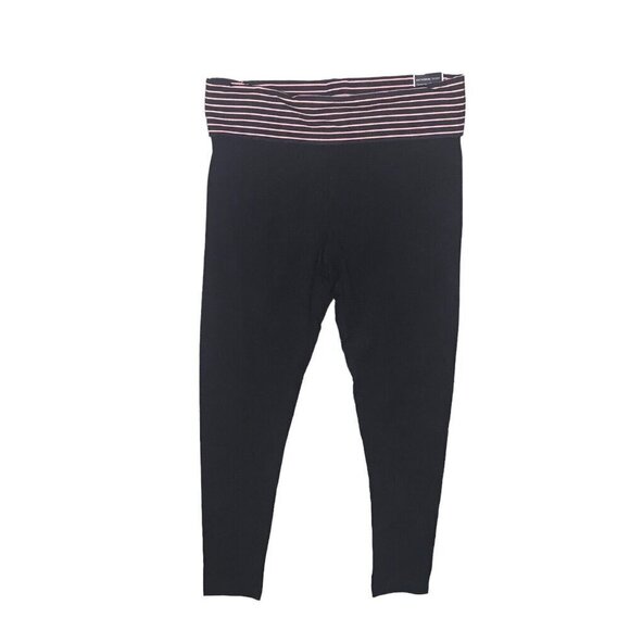 VICTORIA'S SECRET ANYWHERE TIGHTS PANTS ACTIVEWEAR MEDIUM REGULAR BLACK‎ NWT - Picture 1 of 6